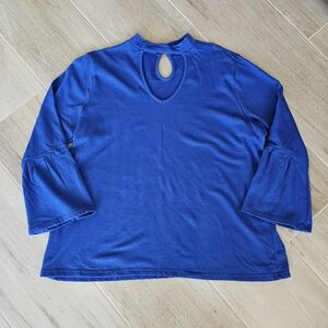 Lane Bryant Vibrant Blue Knit Top